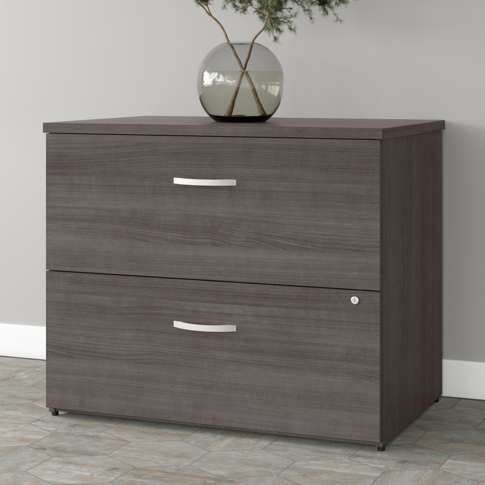 Shop Bush Business Furniture Studio A 2 Drawer Lateral File Cabinet - Assembled, Image 02, SDF136SGSU-Z, #color_storm gray