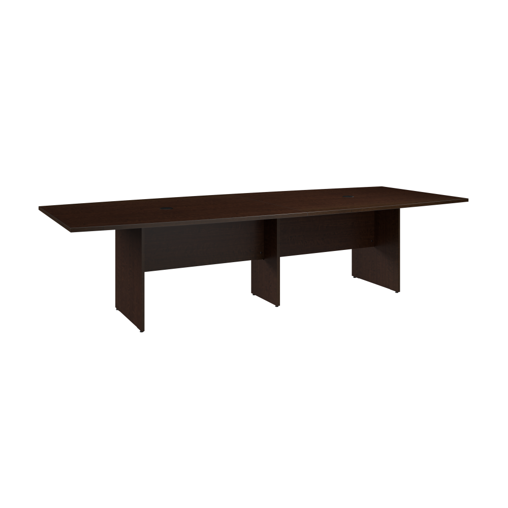 Shop Bush Business Furniture 120-inch Office Conference Table with Wood Base, Image 01, 99TB12048MRK, #color_mocha cherry
