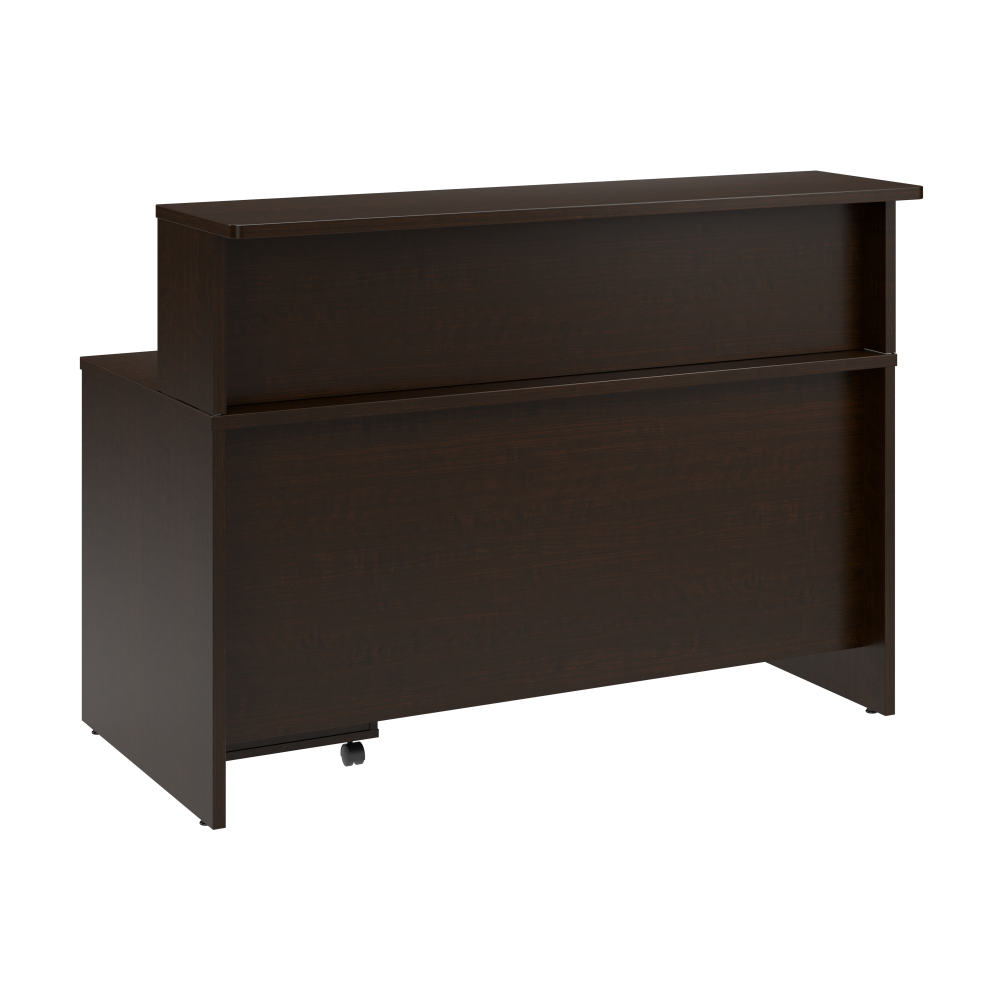 Shop Bush Business Furniture Arrive 60W x 30D Reception Desk with Shelf and Mobile File Cabinet, Image 03, ARV002MR, #color_mocha cherry