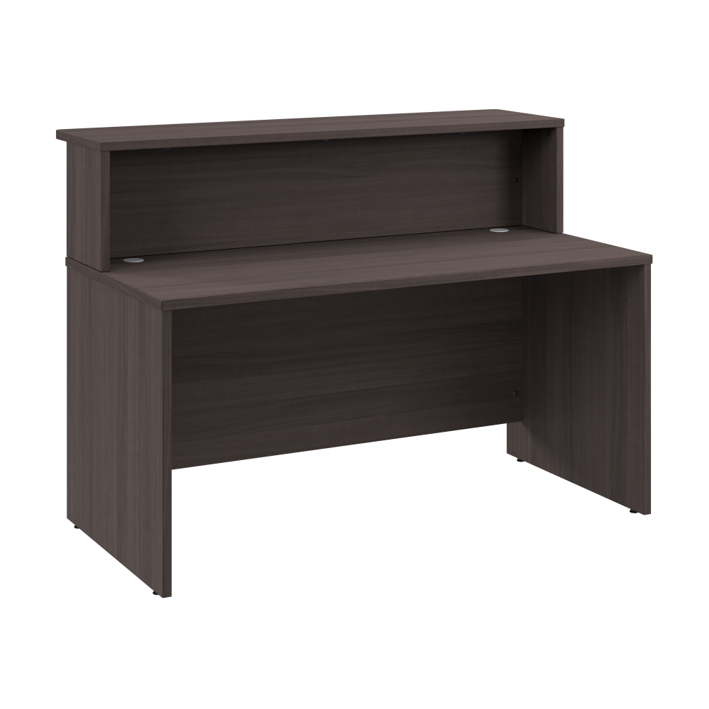 Shop Bush Business Furniture Arrive 60W x 30D Reception Desk with Shelf, Image 01, ARV001SG, #color_storm gray