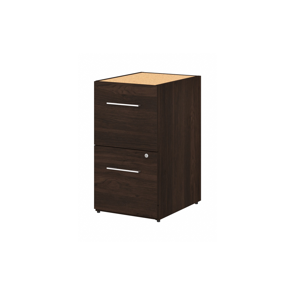 Shop Bush Business Furniture Office 500 16W 2 Drawer File Cabinet - Assembled, Image 01, OFF216BWSU, #color_black walnut