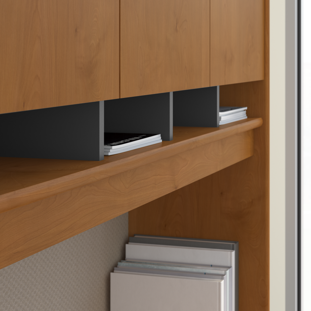 Shop Bush Business Furniture Series C 72W 4 Door Hutch, Image 03, WC72477K, #color_natural cherry