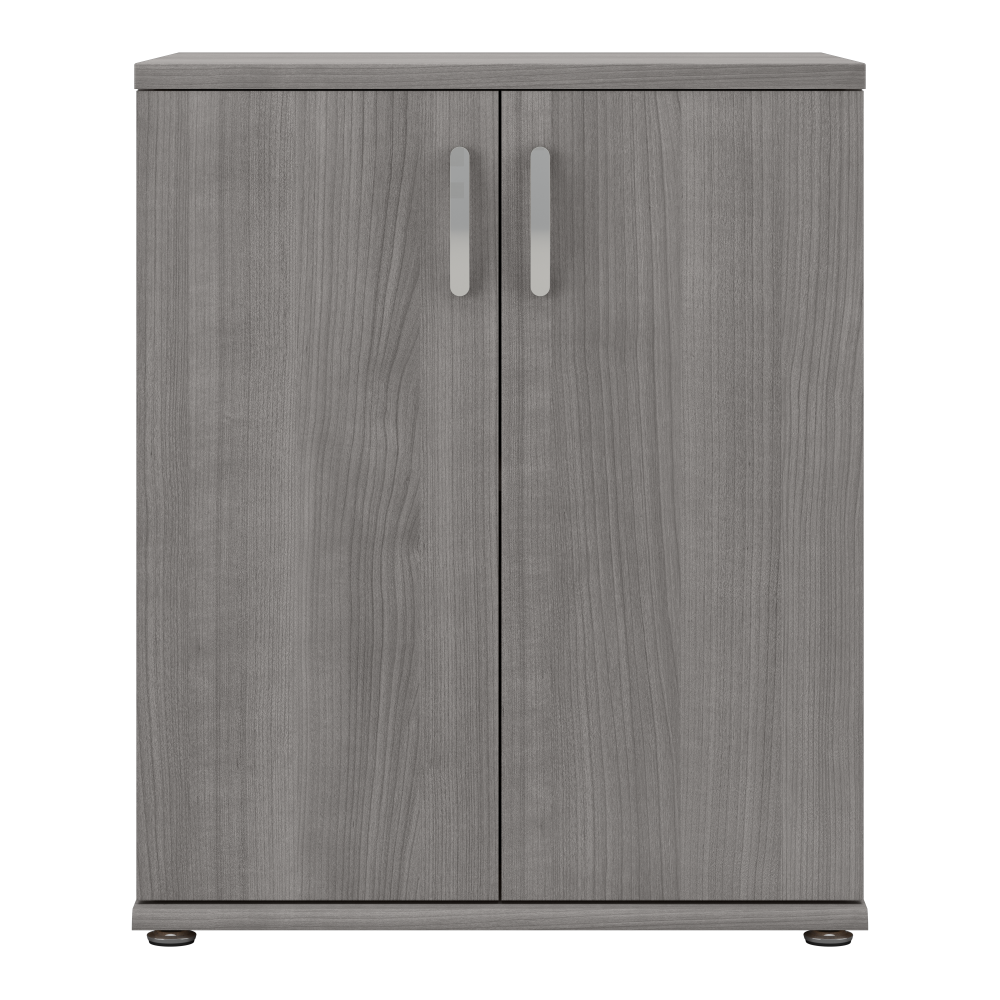 Shop Bush Business Furniture Universal Floor Storage Cabinet with Doors and Shelves, Image 03, UNS128PG, #color_platinum gray