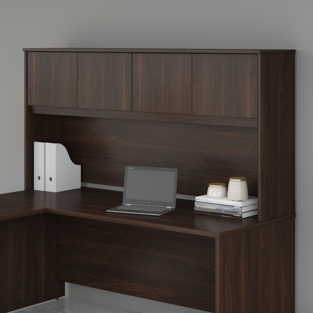 Shop Bush Business Furniture Studio C 72W Desk Hutch, Image 02, SCH172BW, #color_black walnut