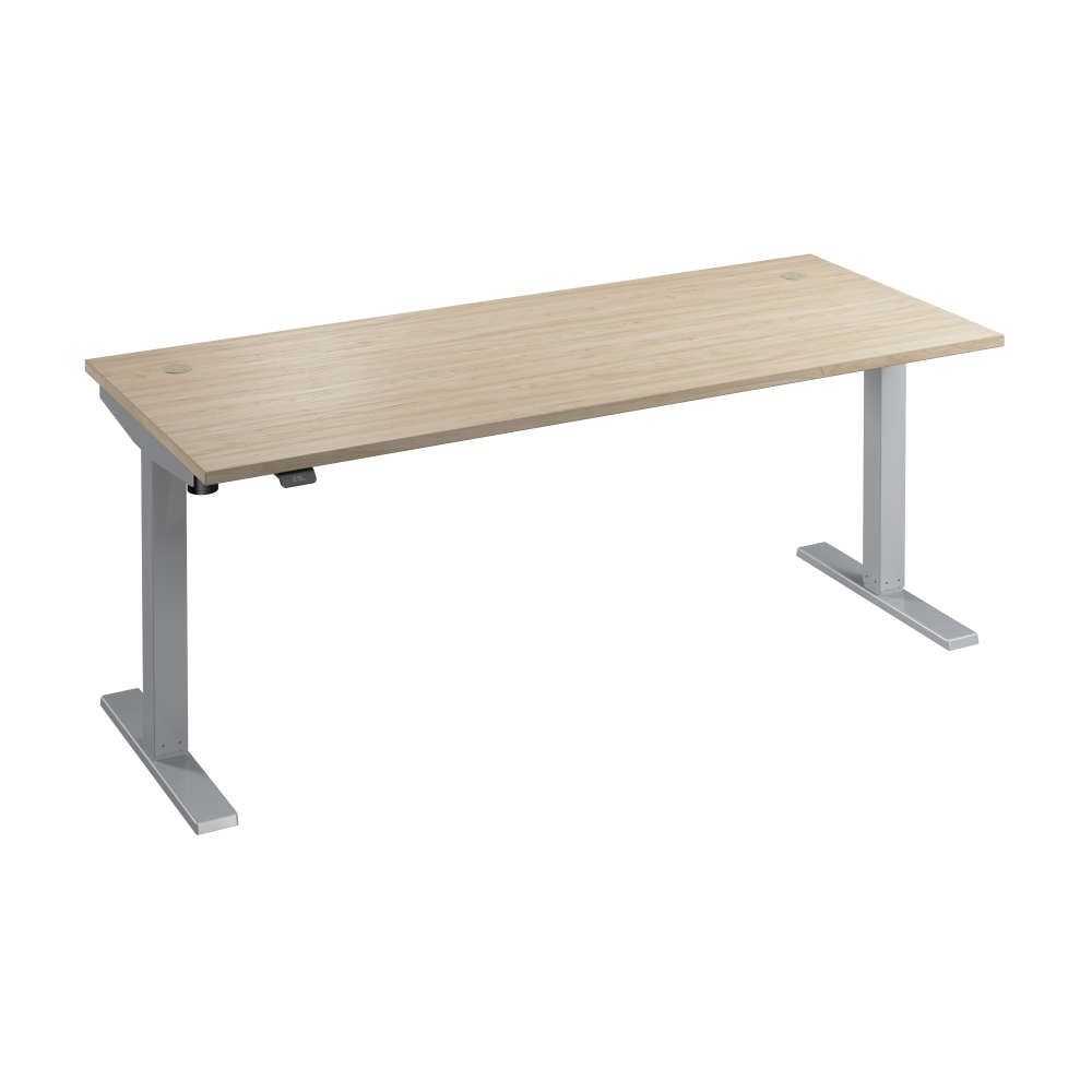 Shop Bush Business Furniture Move 40 Series 72W x 30D Electric Height Adjustable Standing Desk, Image 01, M4S7230NESK, #color_natural elm/cool gray metallic