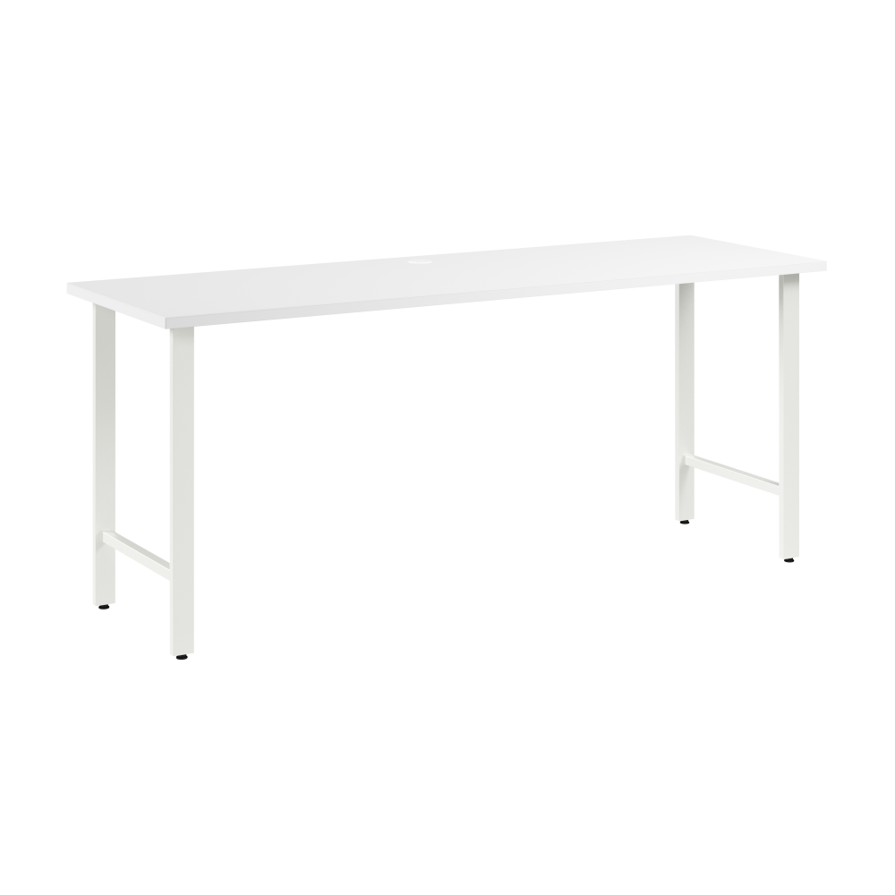 Shop Bush Business Furniture Hustle 72W x 24D Computer Desk with Metal Legs, Image 01, HUD172WH, #color_white
