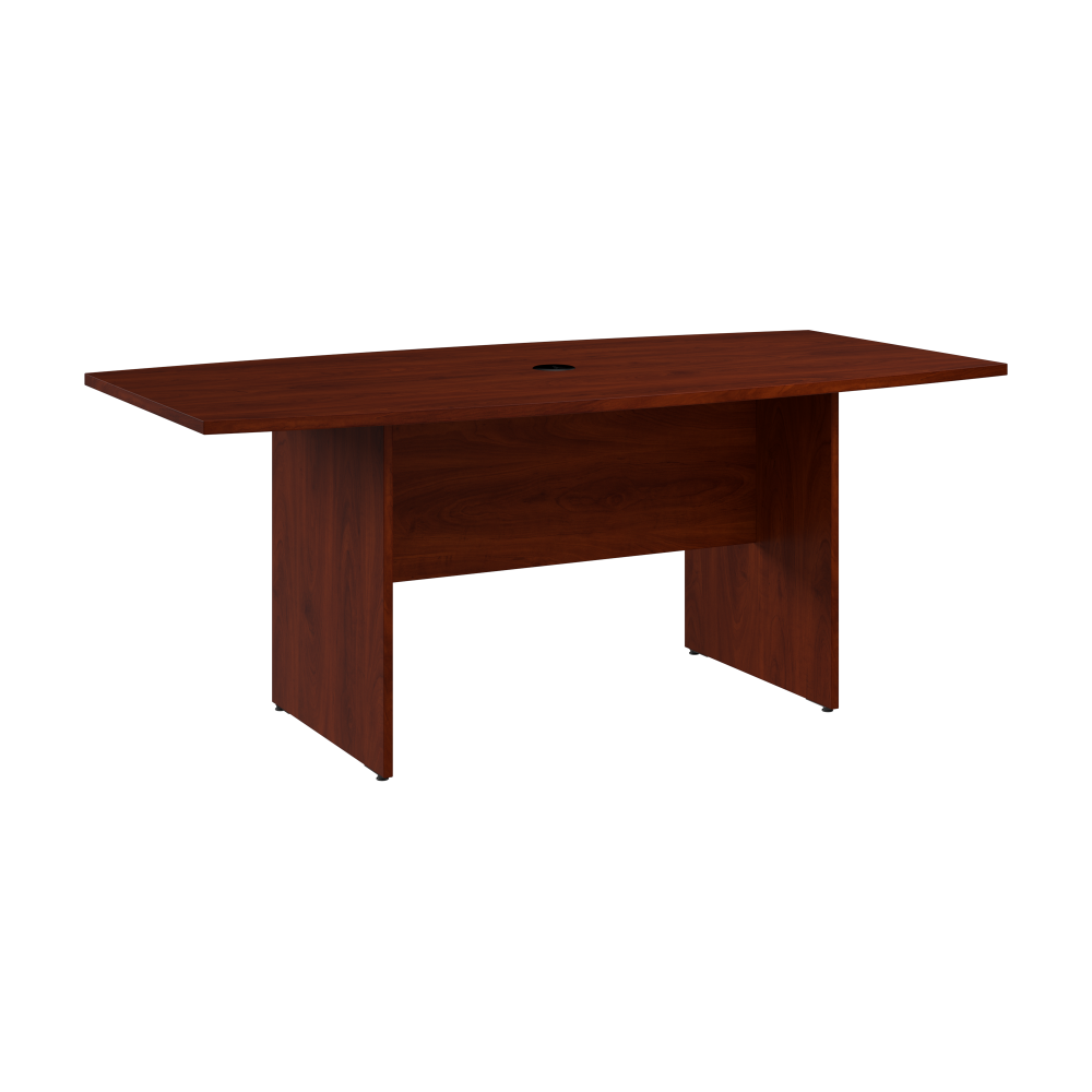 Shop Bush Business Furniture 72-inch Office Conference Table with Wood Base, Image 01, 99TB7236HC, #color_hansen cherry