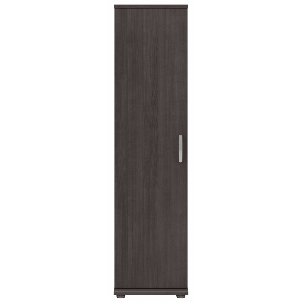 Shop Bush Business Furniture Universal Tall Narrow Storage Cabinet with Door and Shelves, Image 03, UNS116SG, #color_storm gray