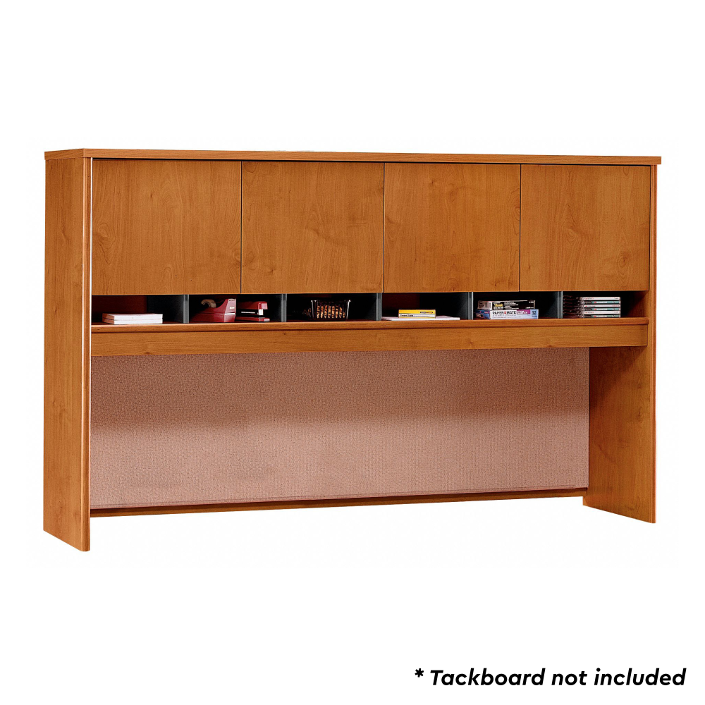 Shop Bush Business Furniture Series C 72W 4 Door Hutch, Image 02, WC72477K, #color_natural cherry