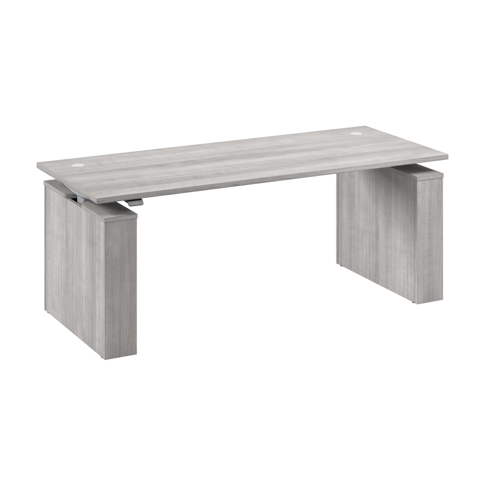 Shop Bush Business Furniture Stratus 72W x 30D Electric Height Adjustable Standing Desk, Image 01, SUT002PG, #color_platinum gray