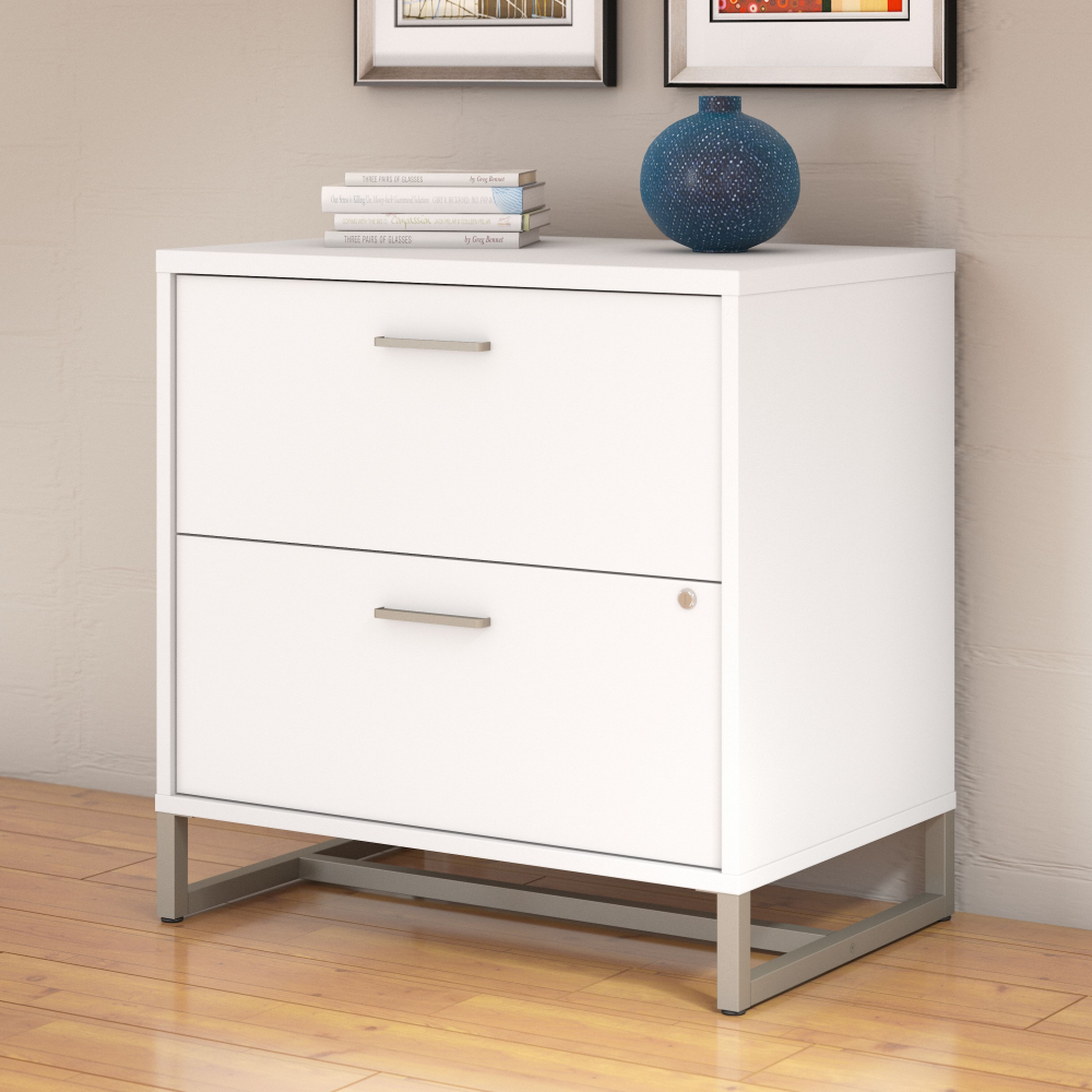 Shop Bush Business Furniture Method 2 Drawer Lateral File Cabinet - Assembled, Image 02, KI70204SU, #color_white
