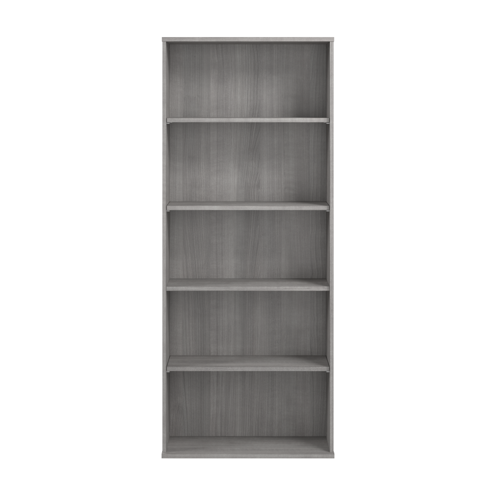 Shop Bush Business Furniture Hustle Tall 5 Shelf Bookcase, Image 03, HUB230PG, #color_platinum gray