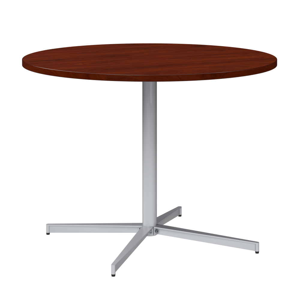 Shop Bush Business Furniture 42-inch Round Conference Table with Metal Base, Image 01, 99XTB42RHC, #color_hansen cherry/cool gray metallic
