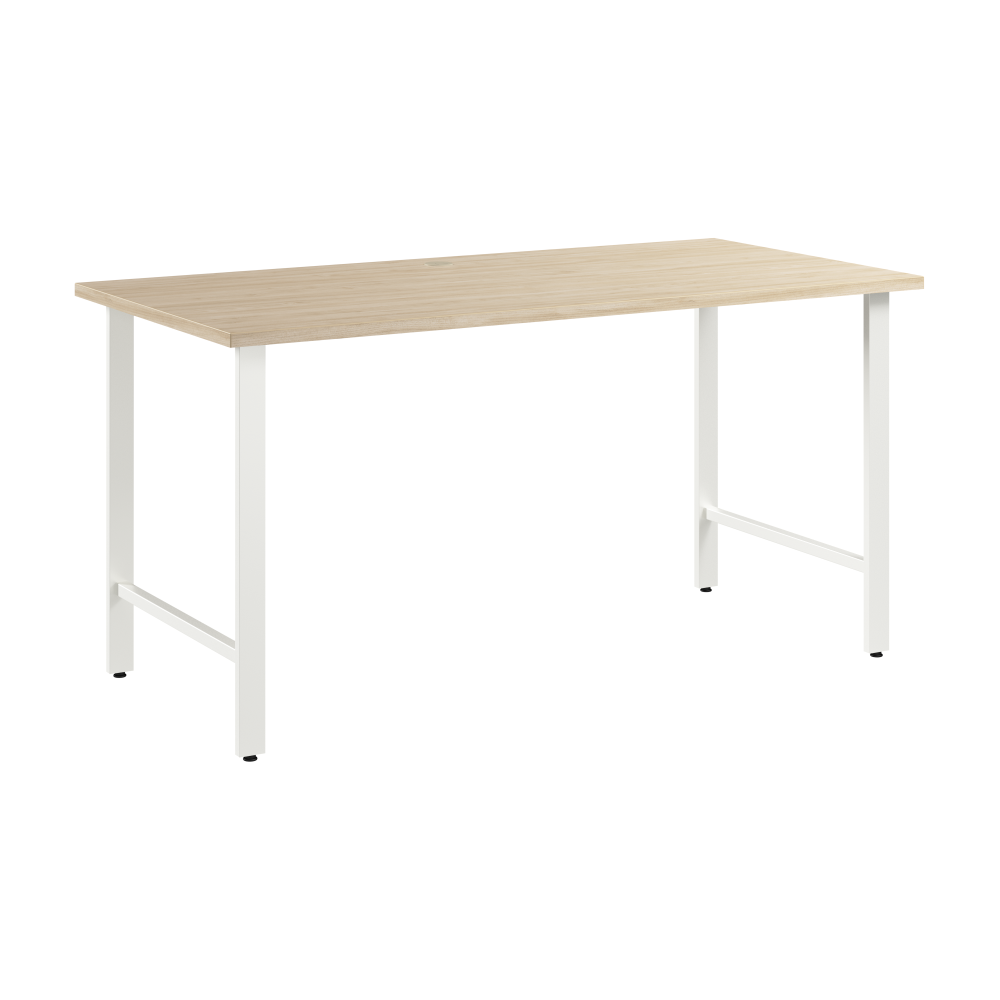 Shop Bush Business Furniture Hustle 60W x 30D Computer Desk with Metal Legs, Image 01, HUD160NE, #color_natural elm