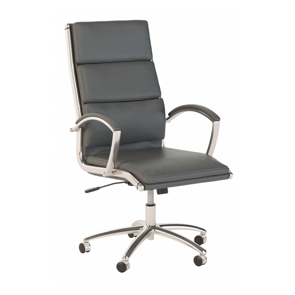 Shop Bush Business Furniture Modelo High Back Leather Executive Office Chair, Image 01, CH1701DGL-03, #color_dark gray leather