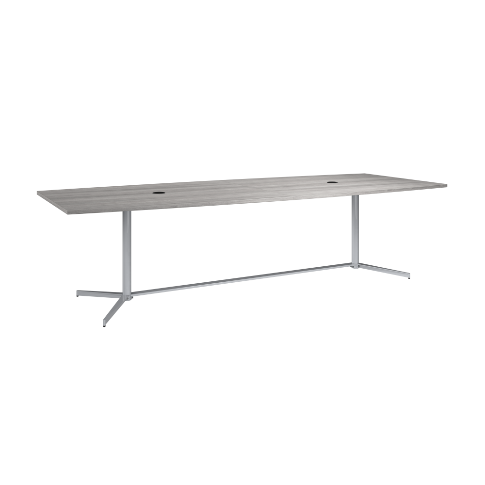 Shop Bush Business Furniture 120-inch Office Conference Table with Metal Base, Image 01, 99TBM120PGSVK, #color_platinum gray
