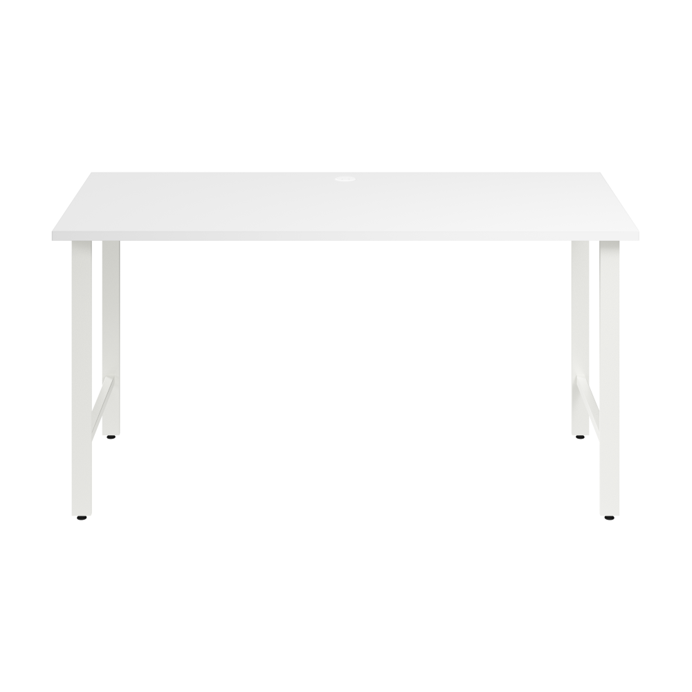 Shop Bush Business Furniture Hustle 60W x 30D Computer Desk with Metal Legs, Image 03, HUD160WH, #color_white