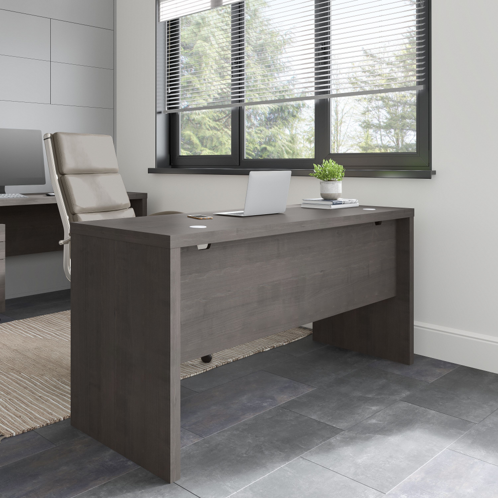 Shop Bush Business Furniture Echo 60W Credenza Desk, Image 02, KI60306-03, #color_charcoal maple