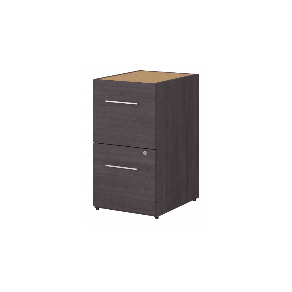 Shop Bush Business Furniture Office 500 16W 2 Drawer File Cabinet - Assembled, Image 01, OFF216SGSU, #color_storm gray