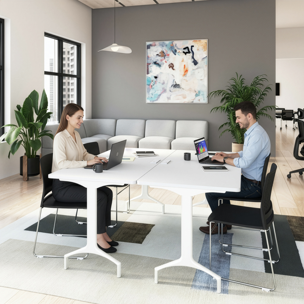 Shop Bush Business Furniture Synergy 72-inch Rectangle Modular Office Conference Table, Image 03, SGD272WH, #color_white