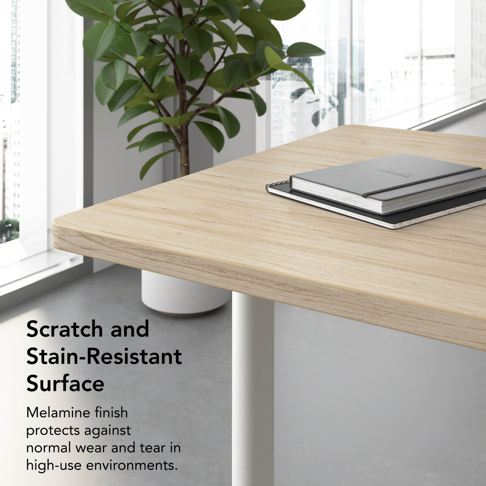 Shop Bush Business Furniture Synergy 72-inch Rectangle Modular Office Conference Table, Image 05, SGD272NE, #color_natural elm