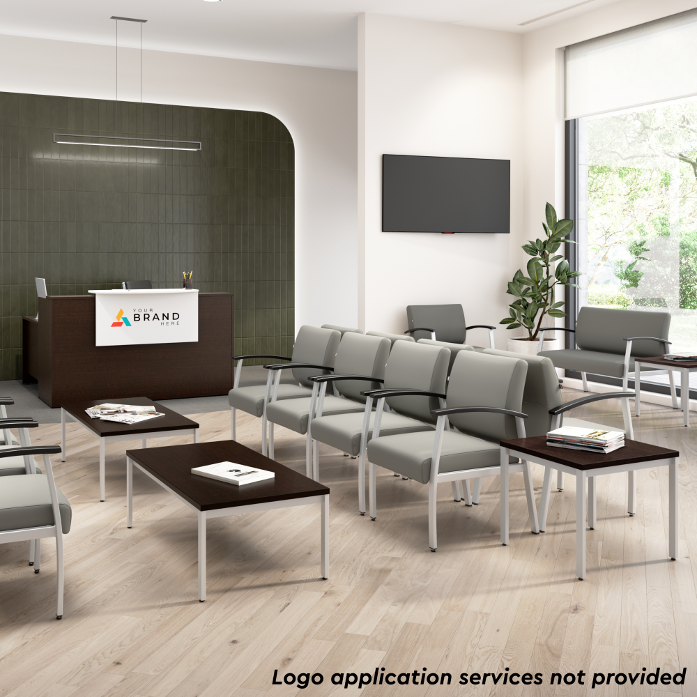 Shop Bush Business Furniture Arrive Waiting Room Guest Chair with Arms, Image 04, CH3901GVL-03, #color_light gray vinyl