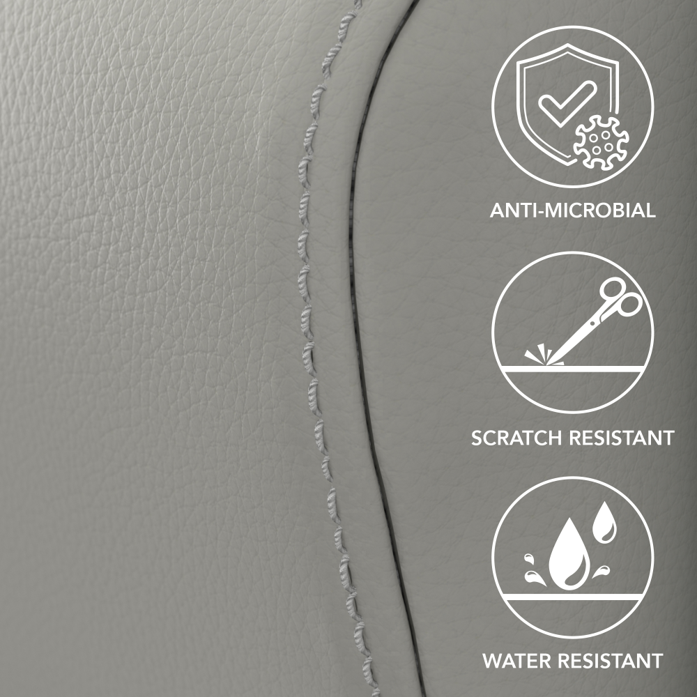 Shop Bush Business Furniture Arrive Waiting Room Loveseat with Arms, Image 09, CH3903GVL-03, #color_light gray vinyl