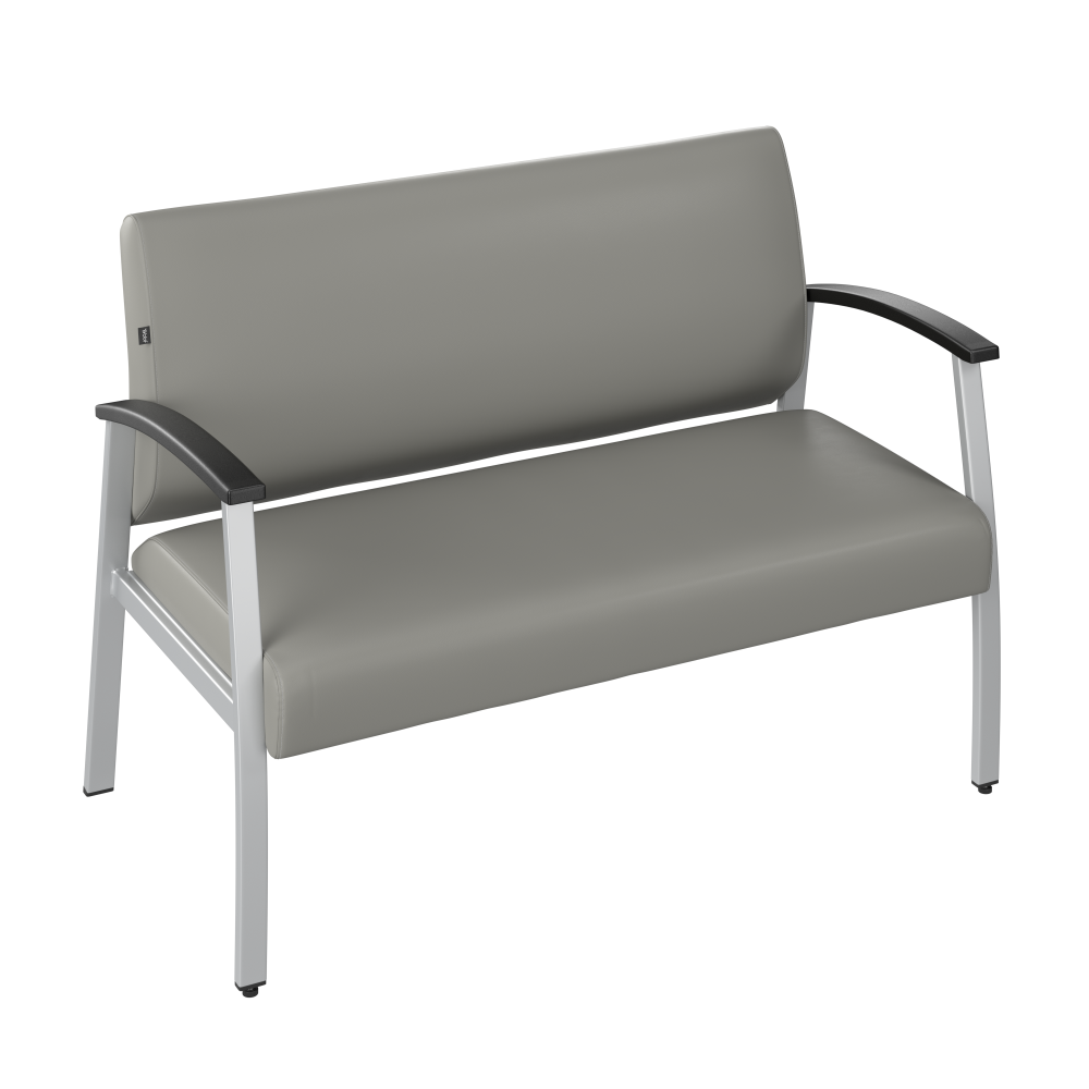 Shop Bush Business Furniture Arrive Waiting Room Loveseat with Arms, Image 03, CH3903GVL-03, #color_light gray vinyl