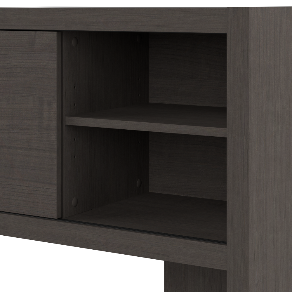 Shop Bush Business Furniture Echo L Shaped Desk with Hutch, Image 05, ECH031CM, #color_charcoal maple