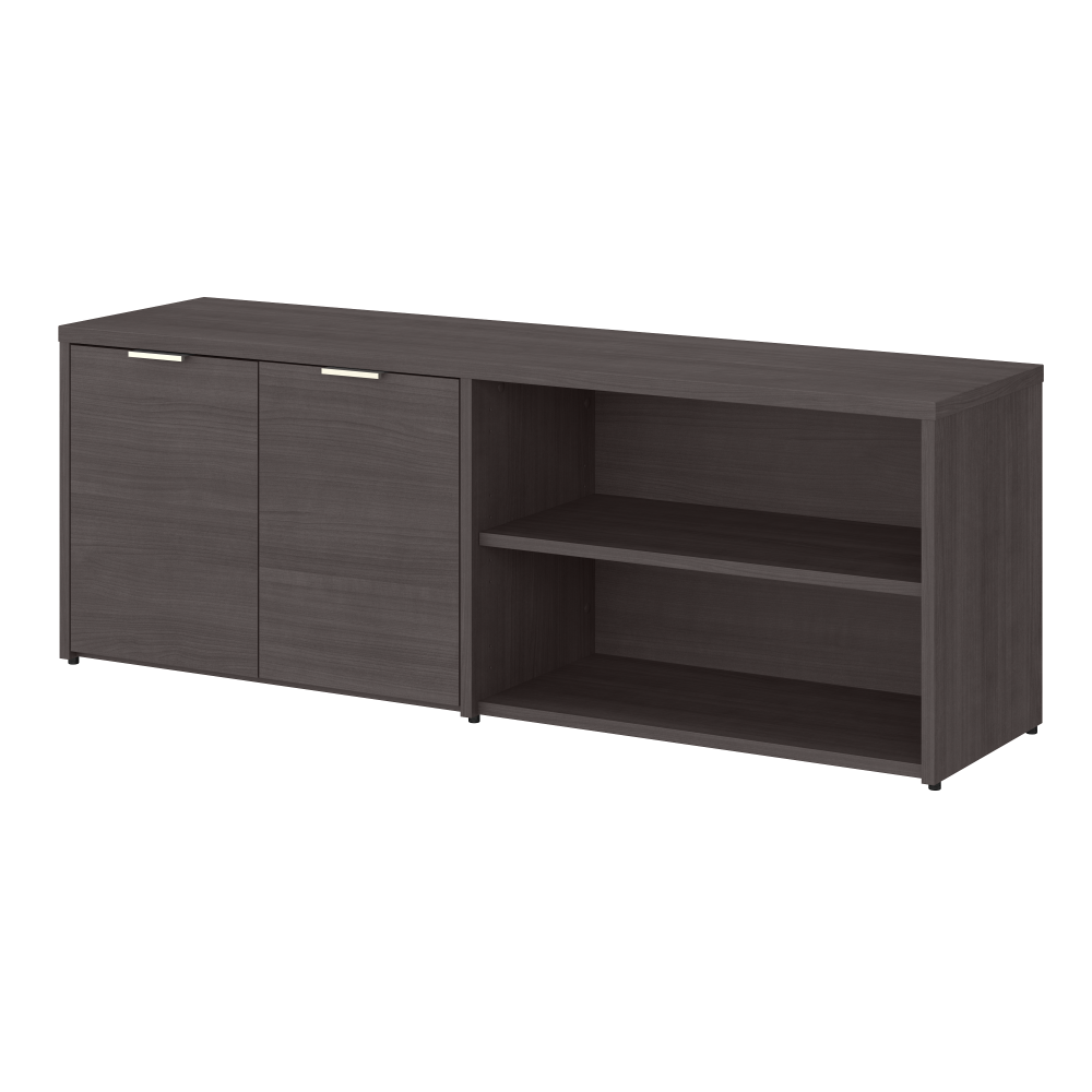 Shop Bush Business Furniture Jamestown Low Storage Cabinet with Doors and Shelves, Image 01, JTS160SG, #color_storm gray