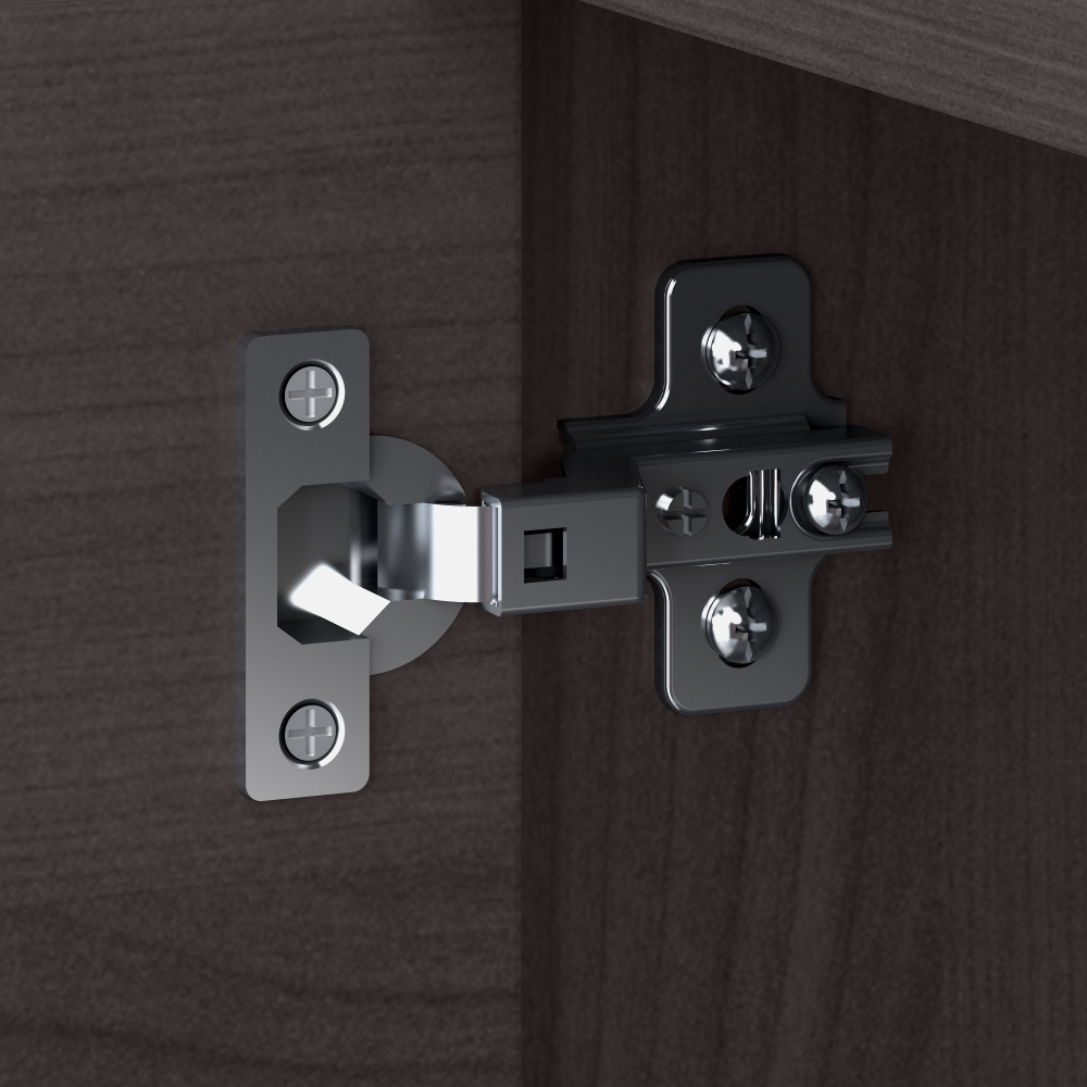 Shop Bush Business Furniture Jamestown Low Storage Cabinet with Doors and Shelves, Image 04, JTS160SG, #color_storm gray