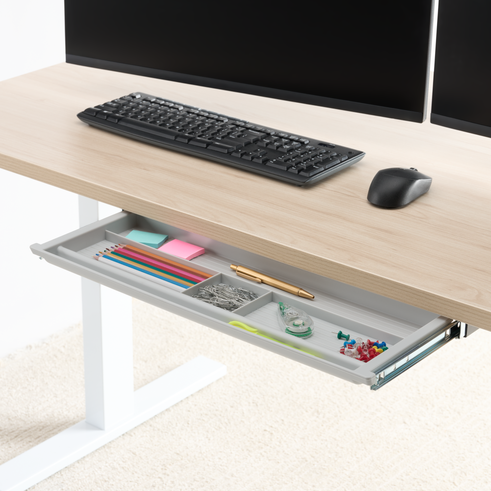 Shop Bush Business Furniture Under Desk Storage Drawer, Image 02, AC99899GR, #color_gray