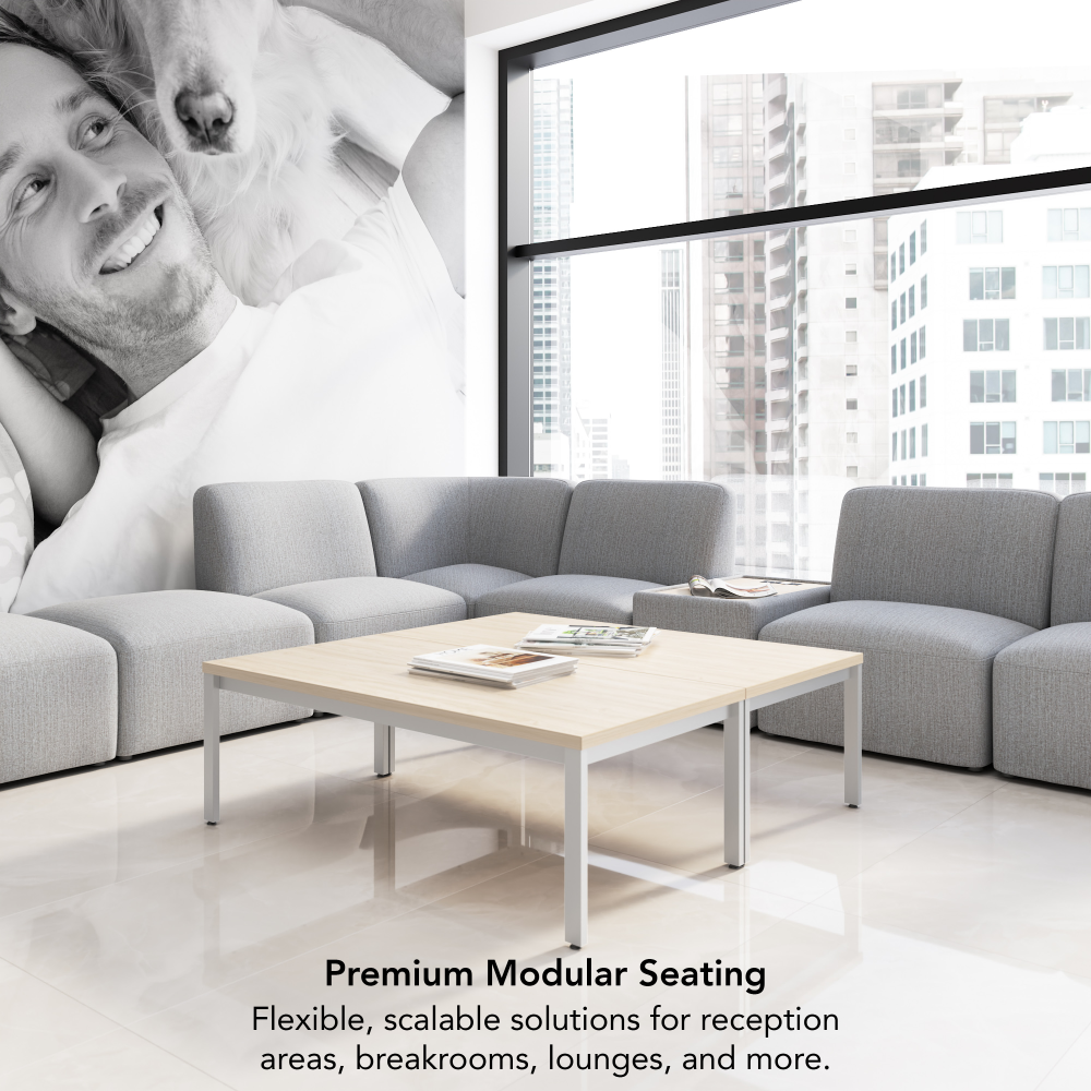 Shop Bush Business Furniture Assemble Modular Corner Lounge Chair, Image 04, ASM330FGF-03, #color_fog fabric