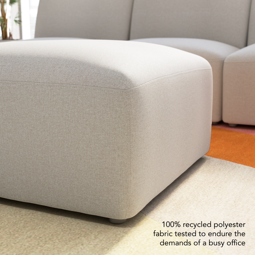 Shop Bush Business Furniture Assemble Modular Lounge Ottoman, Image 05, ASM230FGF-03, #color_fog fabric