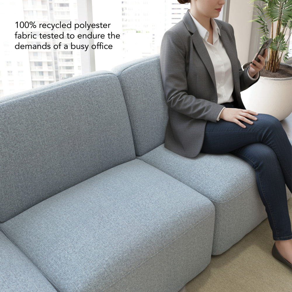 Shop Bush Business Furniture Assemble Modular Armless Lounge Chair, Image 04, ASM130MSF-03, #color_mist fabric