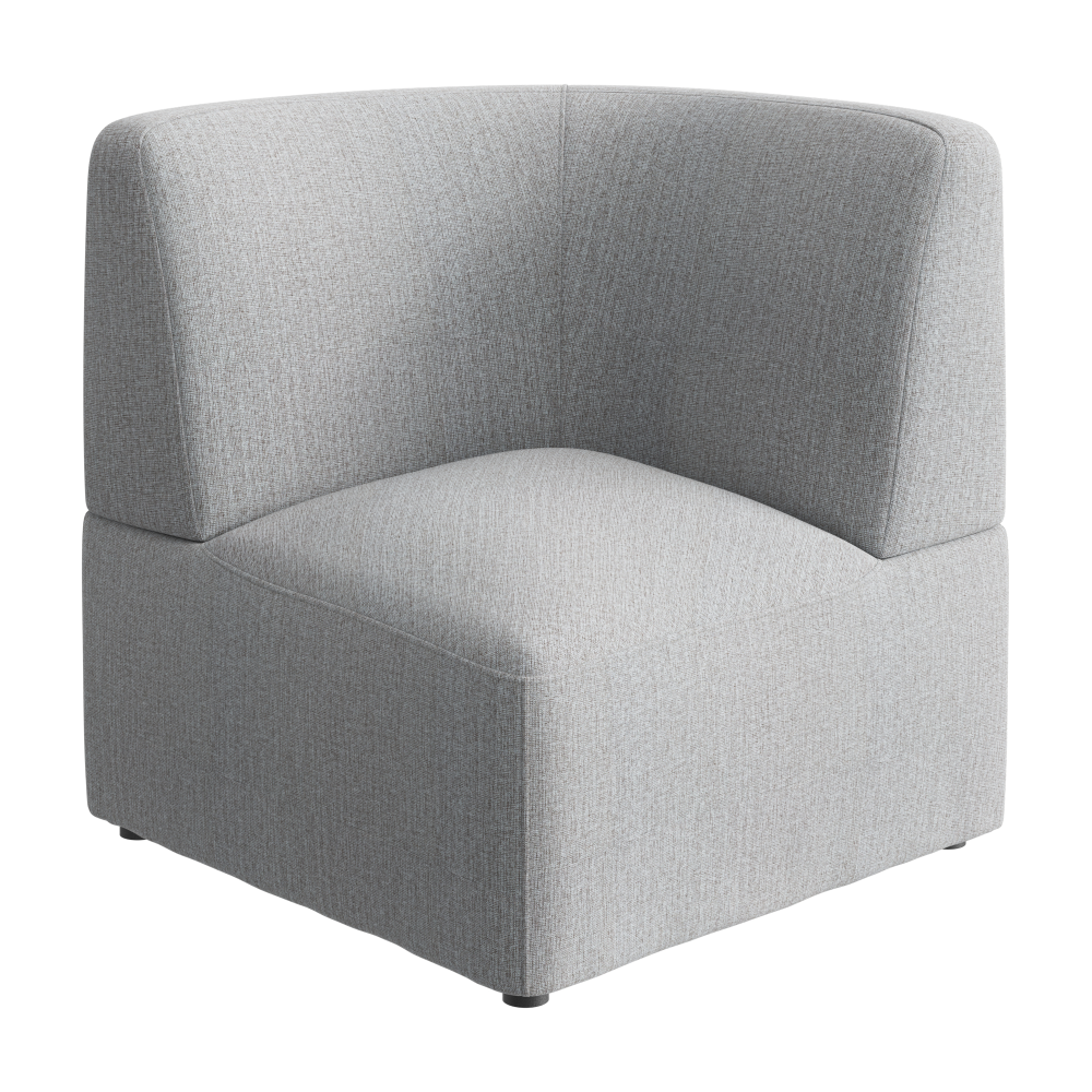 Shop Bush Business Furniture Assemble Modular Corner Lounge Chair, Image 01, ASM330FGF-03, #color_fog fabric