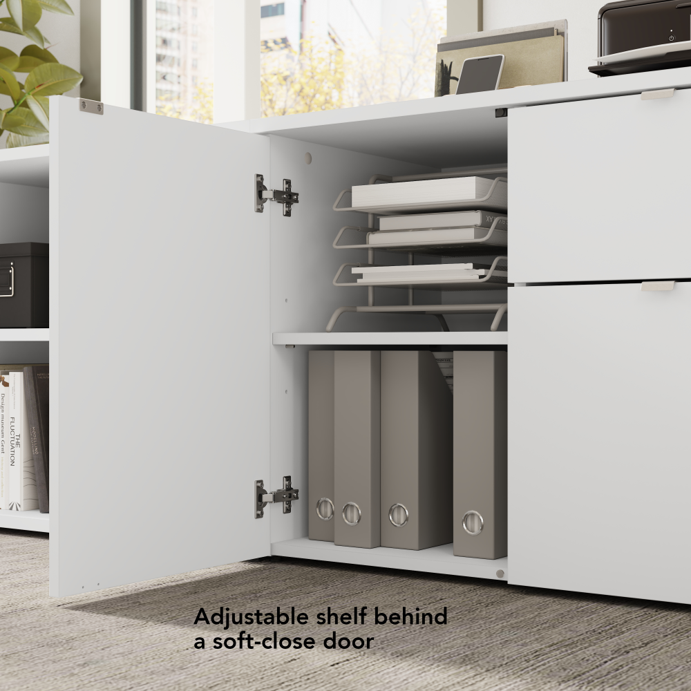 Shop Bush Business Furniture Stratus 30W Office Storage Cabinet with Drawers, Image 05, SUS130WH, #color_white