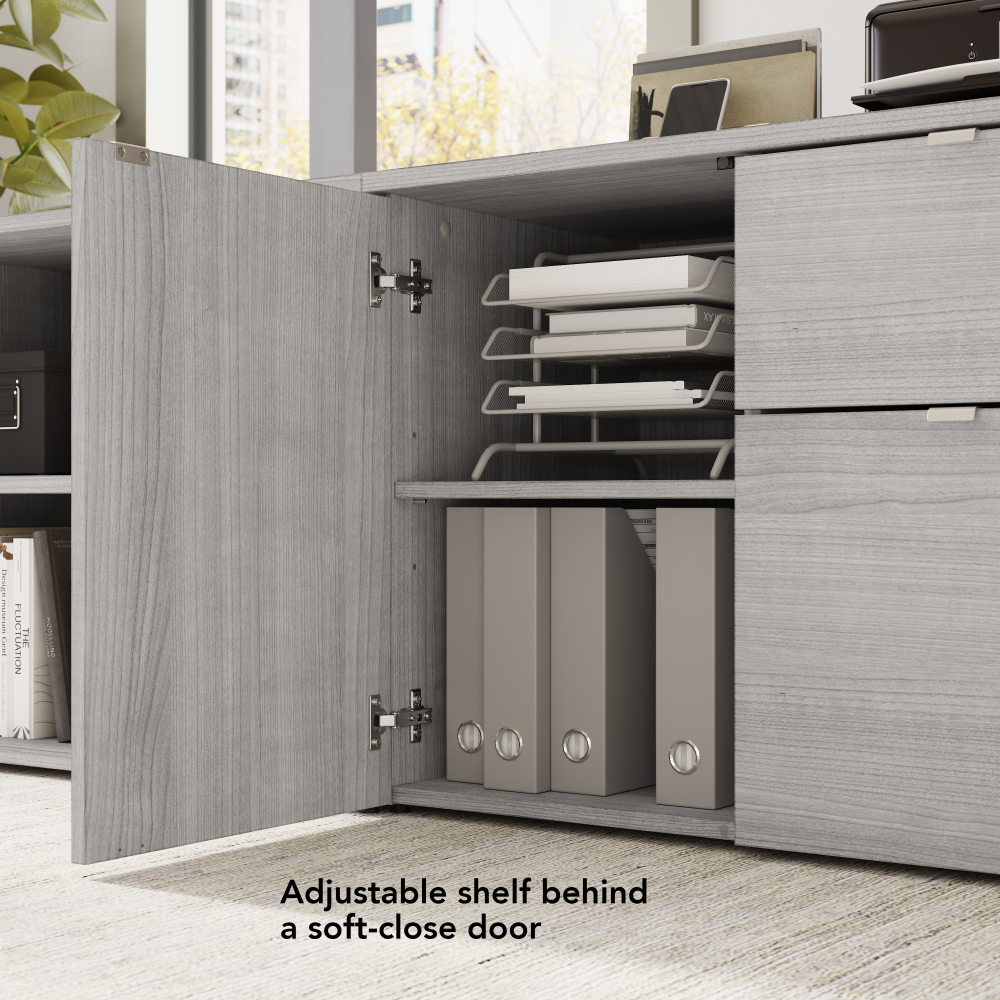 Shop Bush Business Furniture Stratus 30W Office Storage Cabinet with Drawers, Image 05, SUS130PG, #color_platinum gray