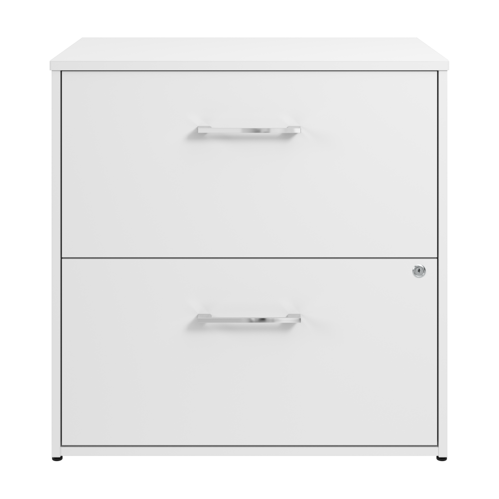 Shop Bush Business Furniture Hustle 2 Drawer Lateral File Cabinet, Image 03, HUF130WH, #color_white