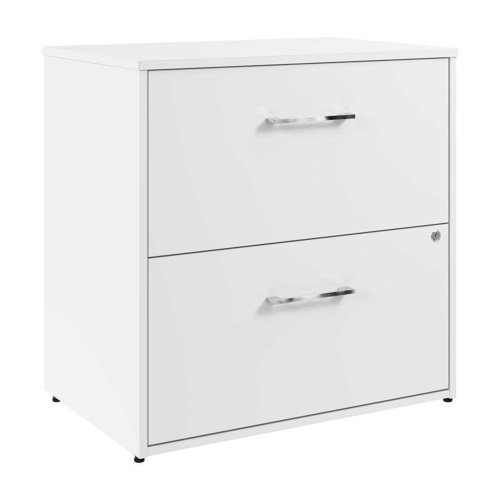 Shop Bush Business Furniture Hustle 2 Drawer Lateral File Cabinet, Image 01, HUF130WH, #color_white
