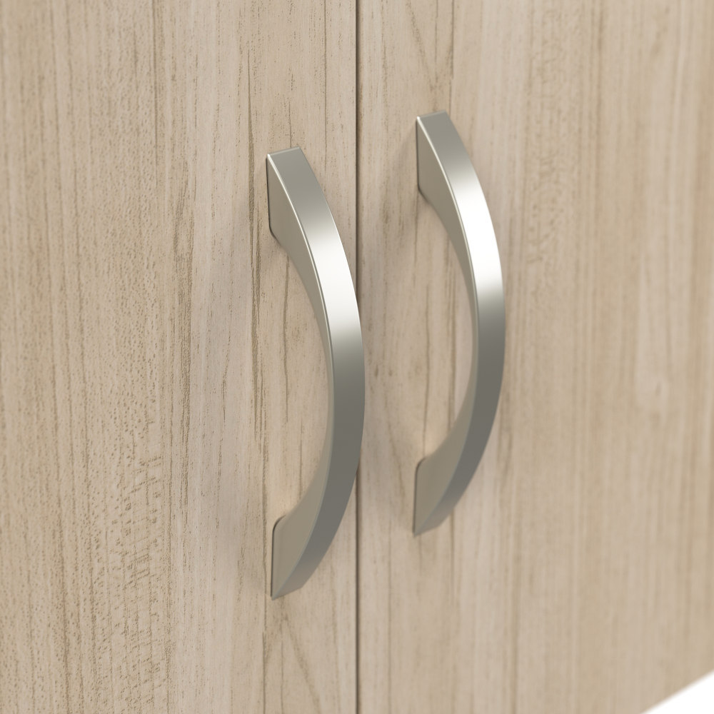 Shop Bush Business Furniture Office in an Hour 65-inch Straight Cubicle Desk with Storage, Drawers, and Organizers, Image 05, WC36592-03STGK, #color_natural elm