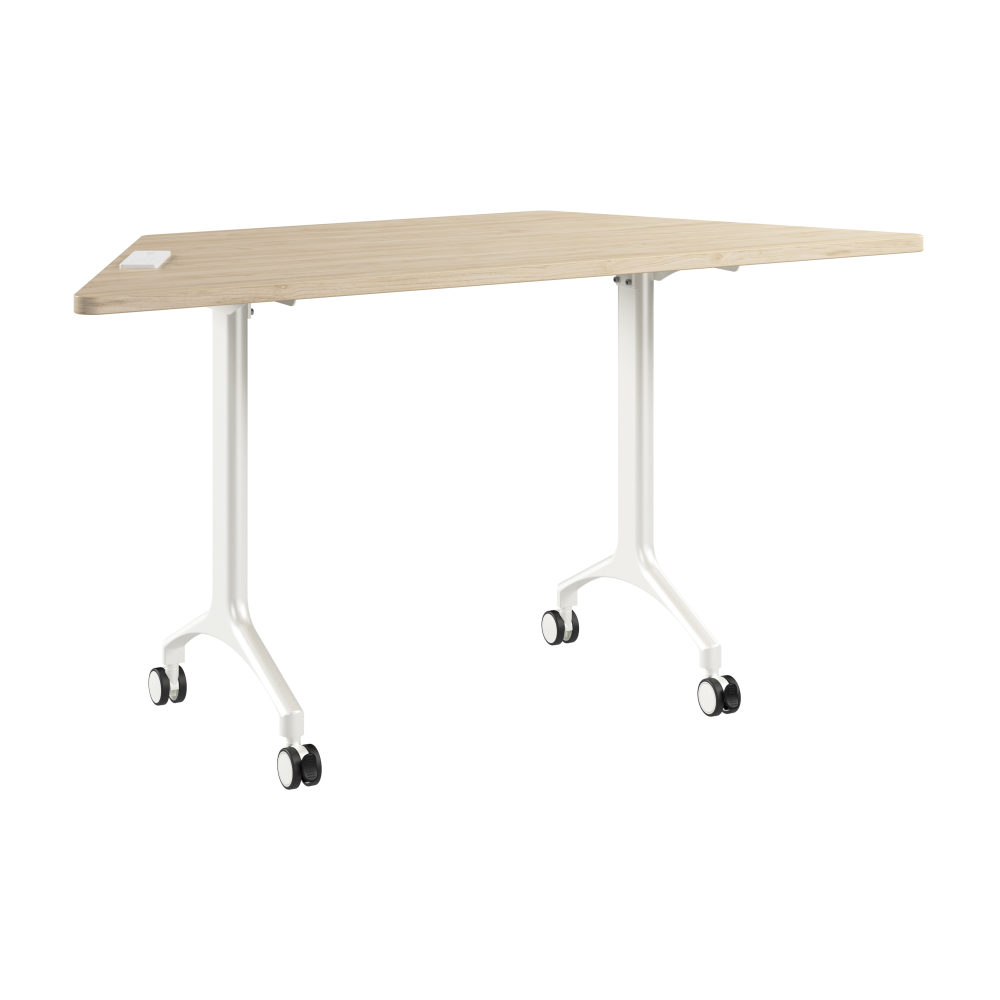 Shop Bush Business Furniture Synergy 60-inch Trapezoid Modular Office Conference Table, Image 01, SGD160NE, #color_natural elm