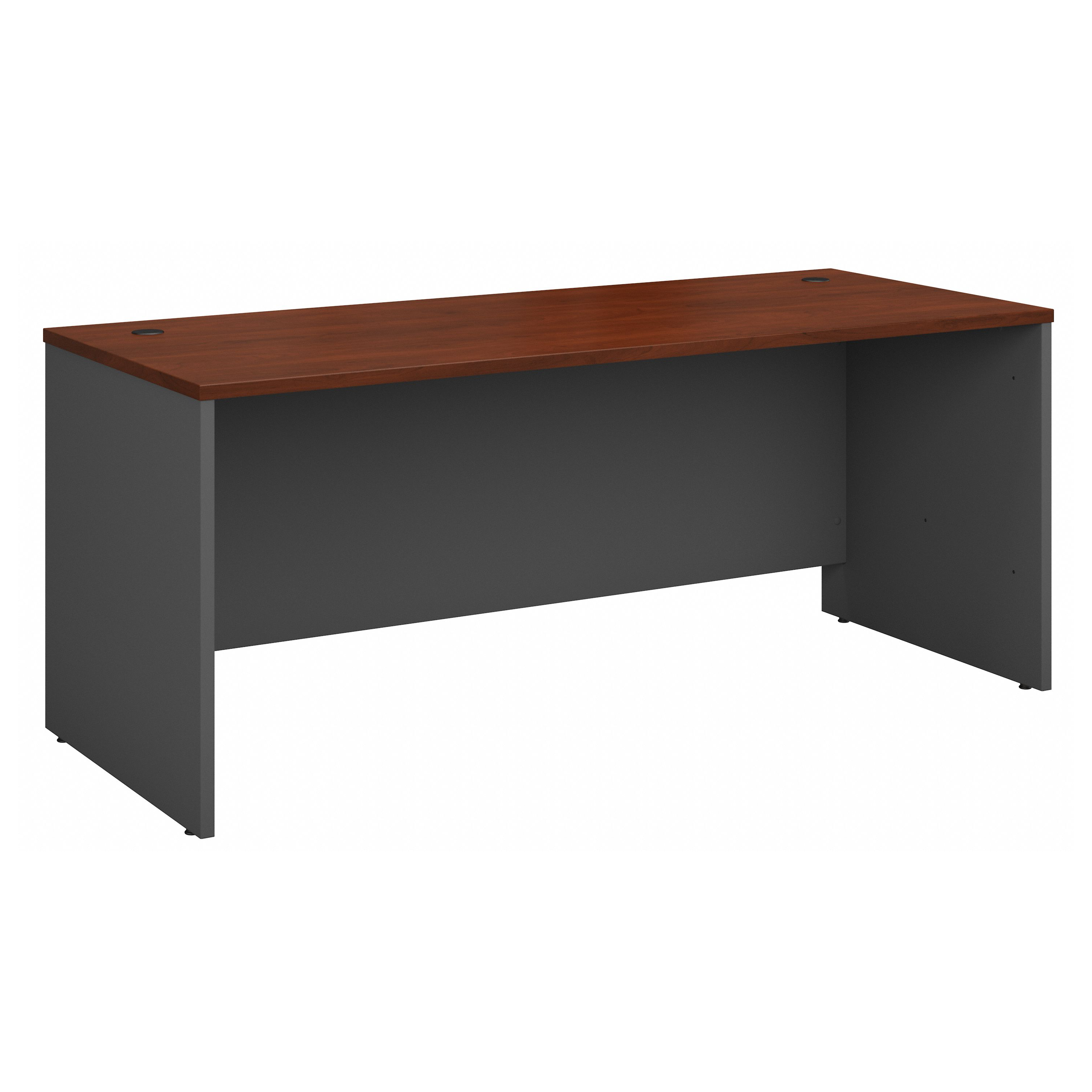 Shop Bush Business Furniture Series C 72W x 30D Office Desk 02 WC24436 #color_hansen cherry/graphite gray