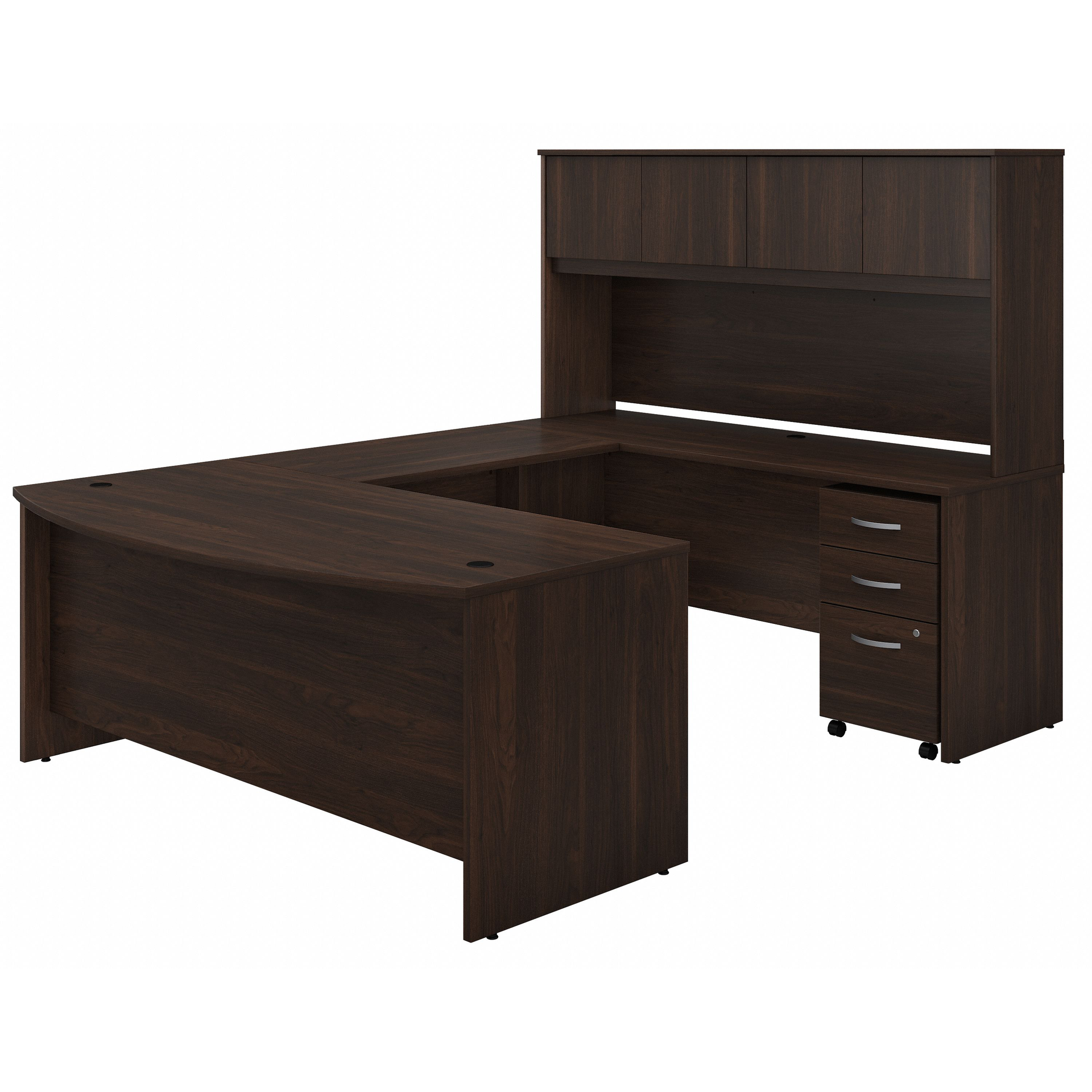 Studio C 72W x 36D U Shaped Desk with Hutch and Mobile File Studio C 72W x 36D U Shaped Desk with Hutch and Mobile File