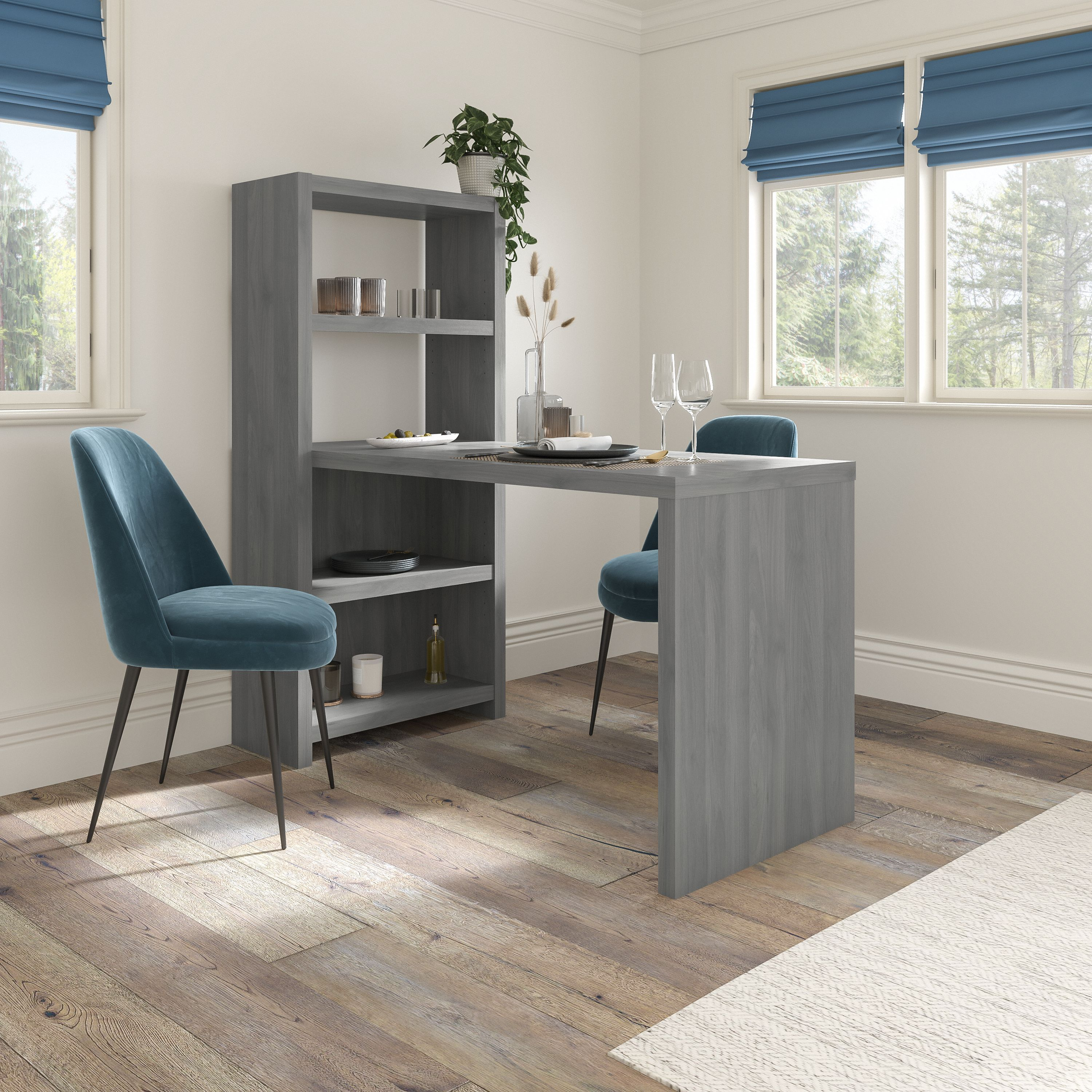 Shop Bush Business Furniture Echo 56W Dining Table 01 ECH021MG #color_modern gray
