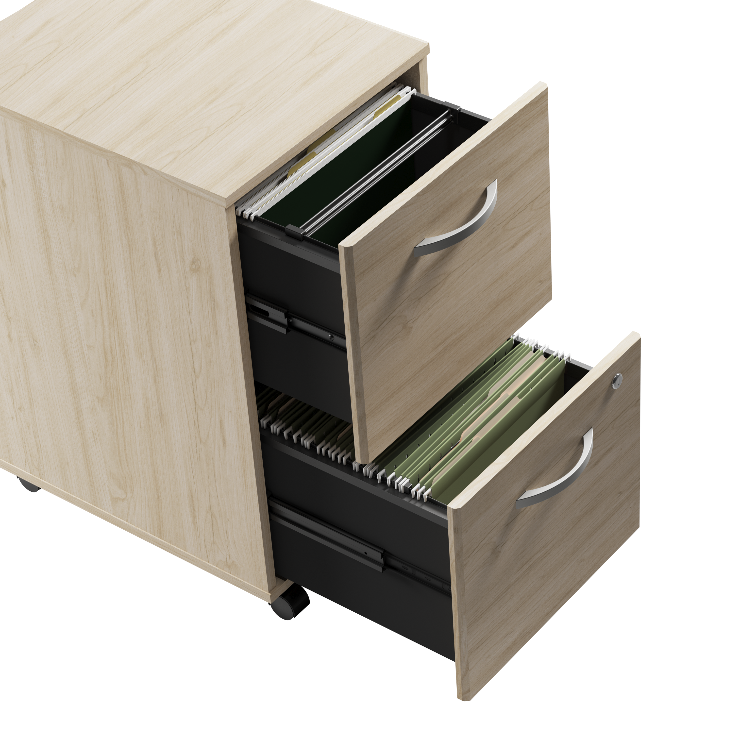 Shop Bush Business Furniture Studio C 2 Drawer Mobile File Cabinet 07 SCF116NESU #color_natural elm