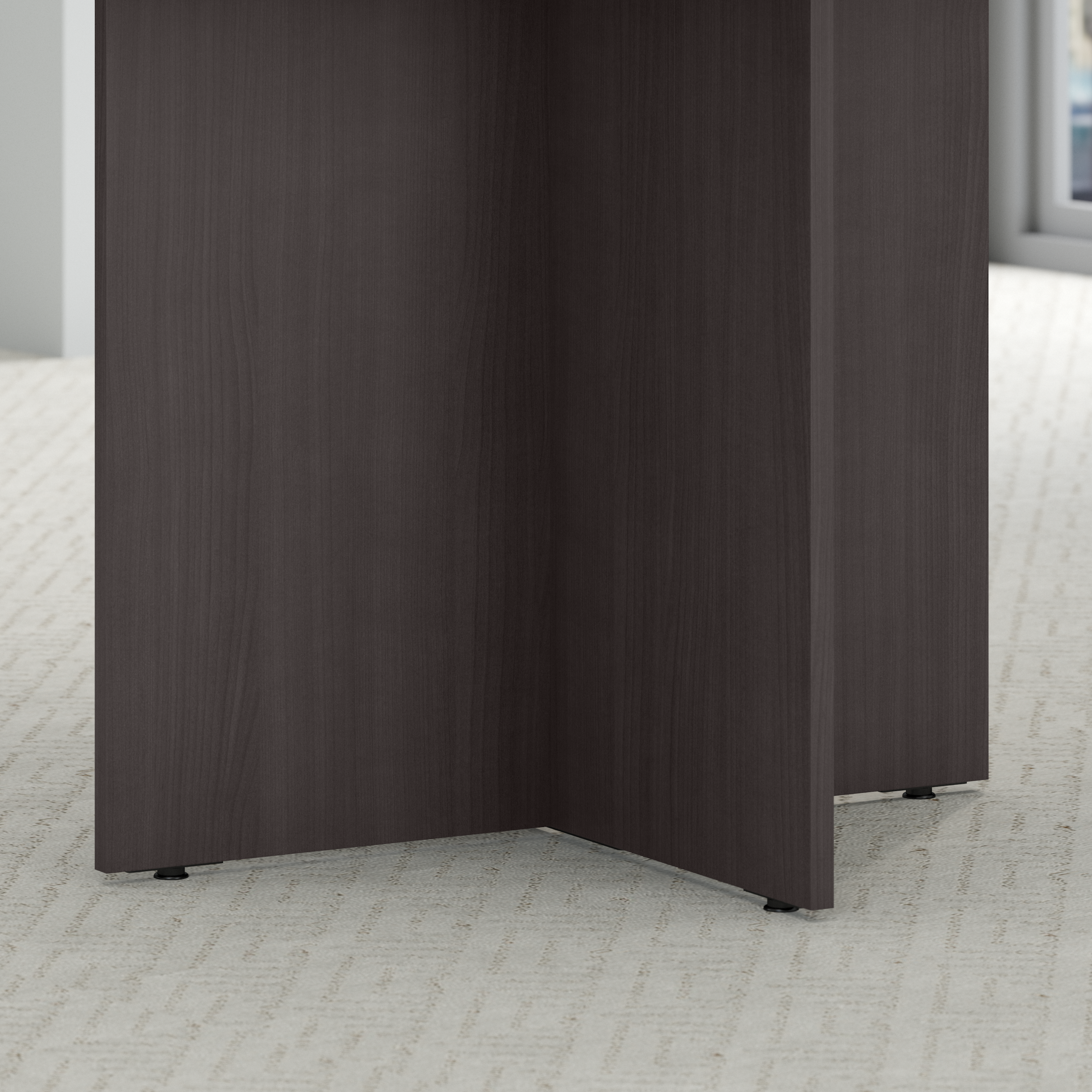 Shop Bush Business Furniture 42W Round Conference Table with Wood Base 07 99TB42RSG #color_storm gray