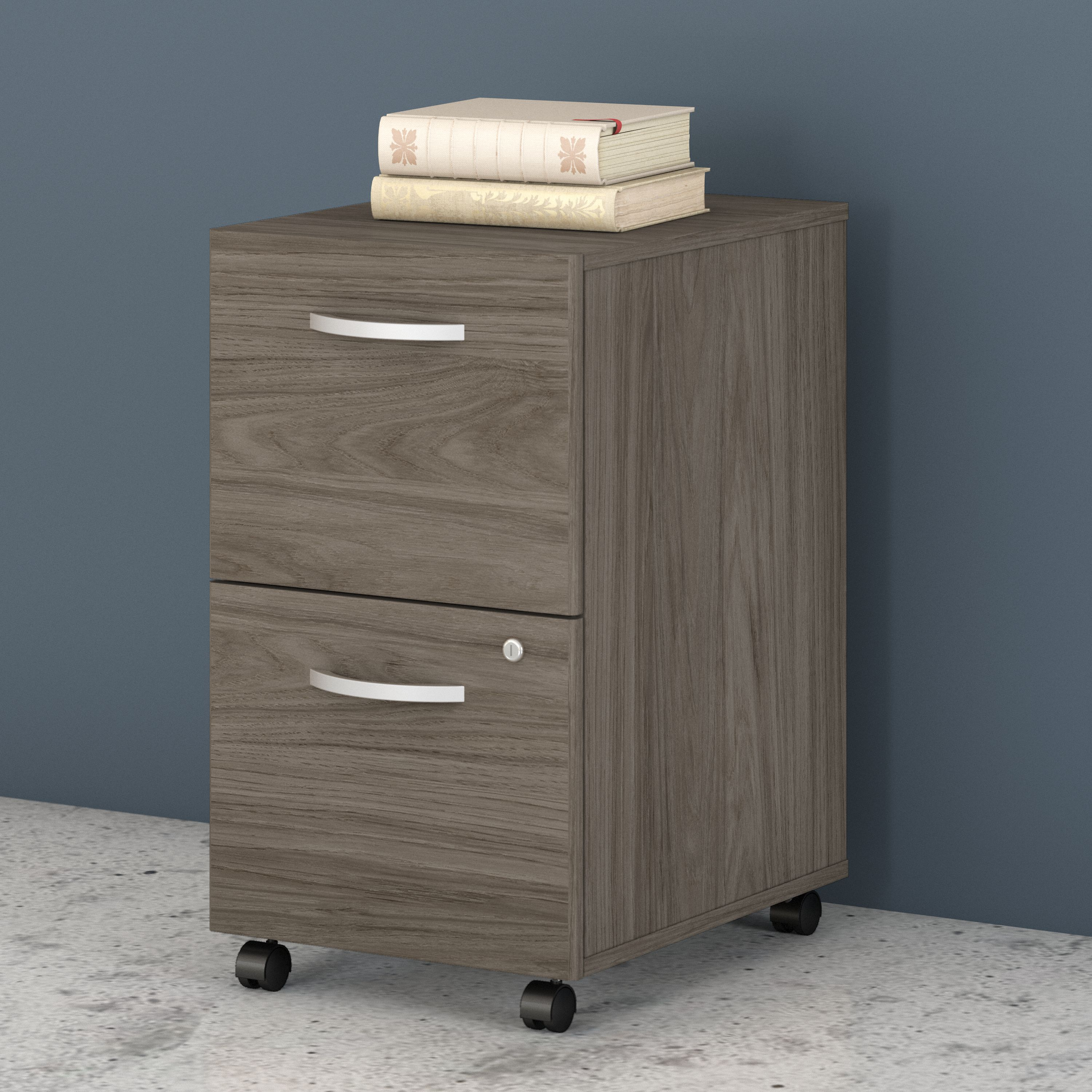 Shop Bush Business Furniture Studio C 2 Drawer Mobile File Cabinet 01 SCF116MHSU #color_modern hickory