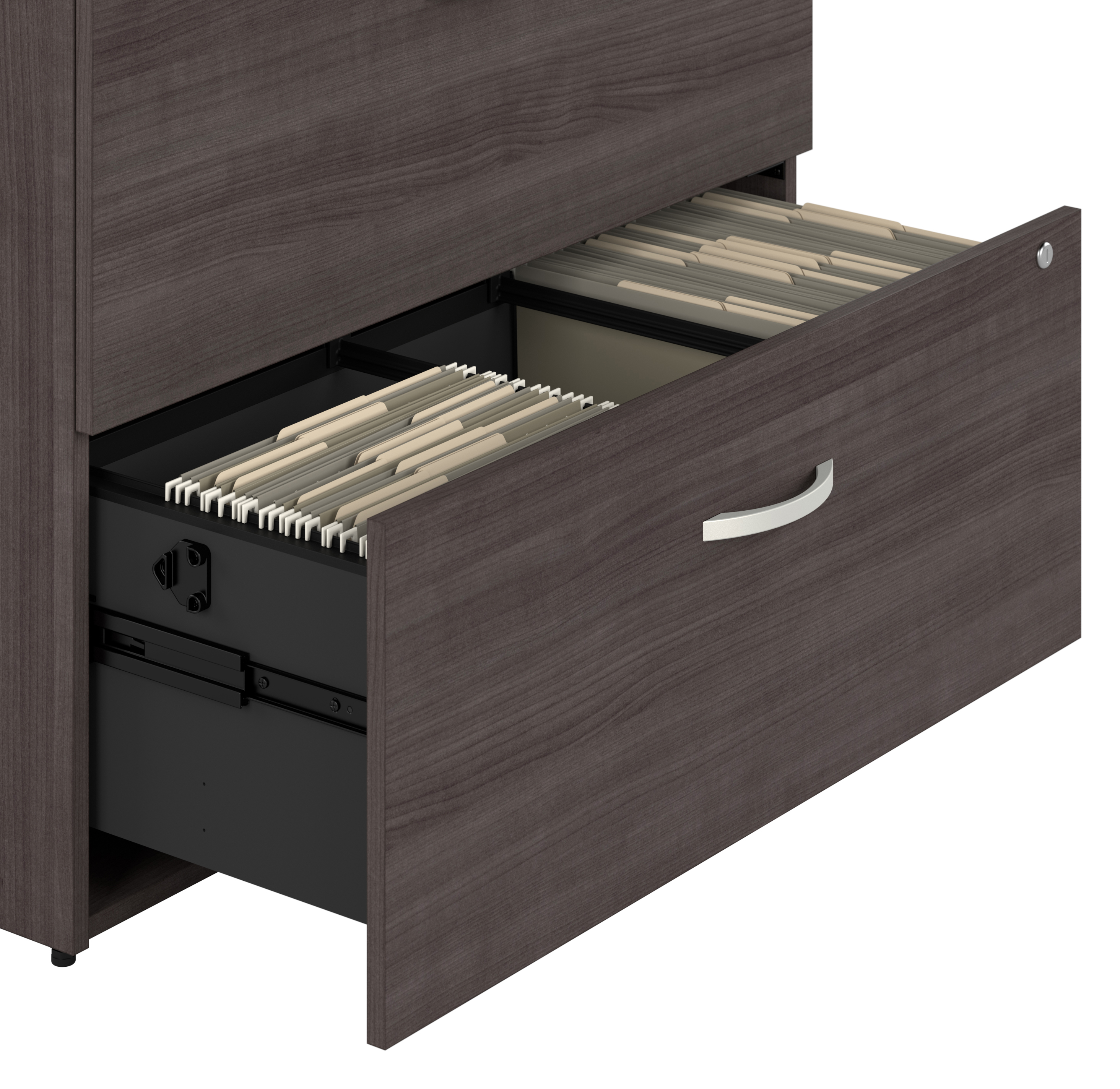 Shop Bush Business Furniture Hybrid 2 Drawer Lateral File Cabinet - Assembled 07 HYF136SGSU-Z #color_storm gray