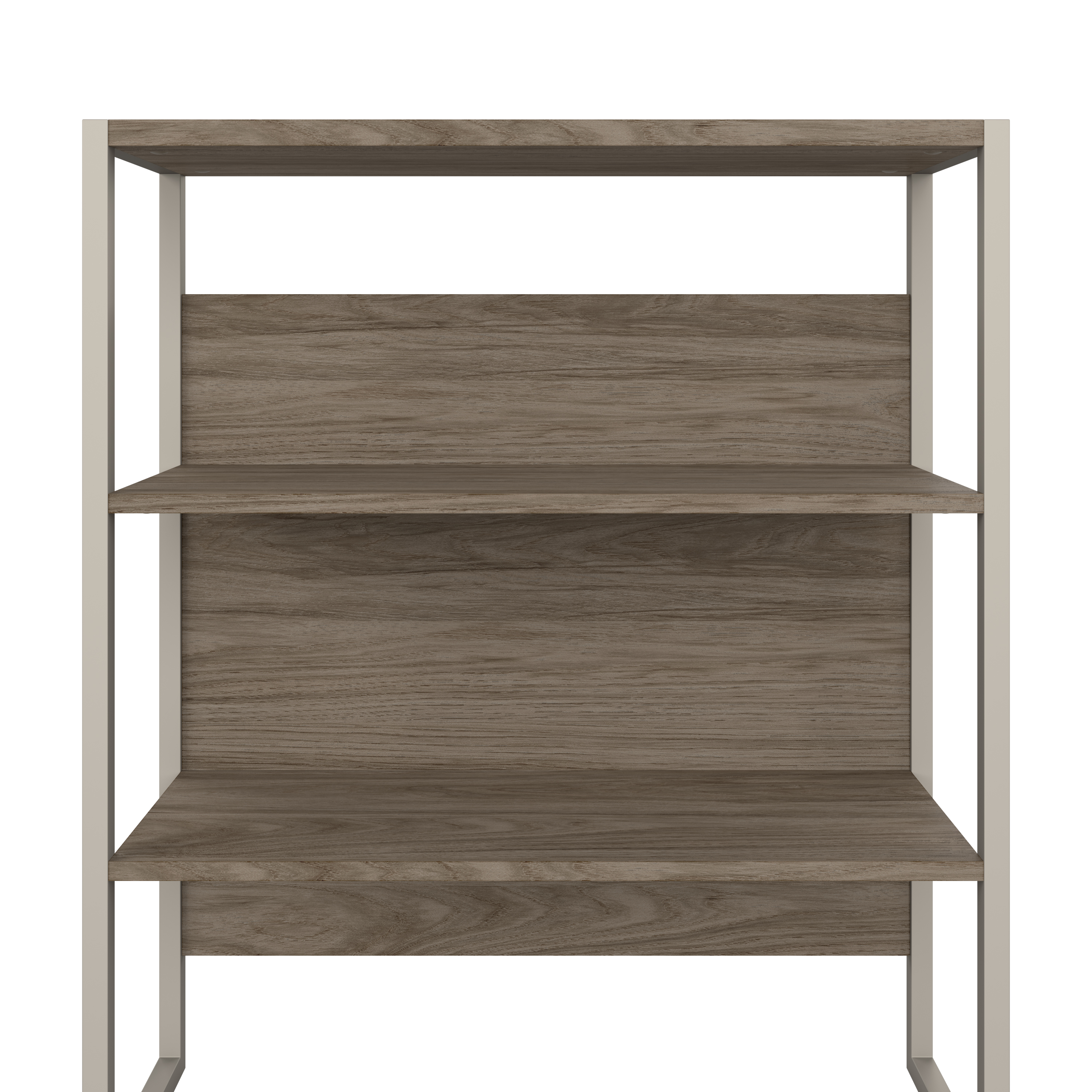Shop Bush Business Furniture Hybrid 2 Drawer Lateral File Cabinet with Shelves 07 HYB018MHSU #color_modern hickory